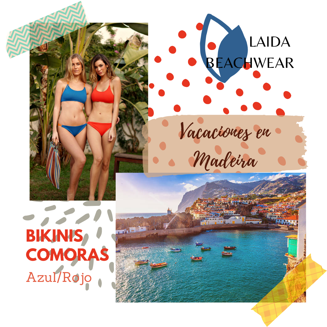 Sitios para huir del frío: Madeira - Bikini azul o bikini rojo, Laida Beachwear
